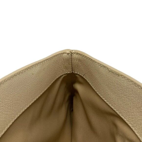 Auth DIOR/ChristianDior Flower/Trotter Cream Brown Cotton Leather Tote Bag - Picture 16 of 16